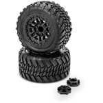 1/10 Switchback Pre-Mounted Stadium Truck Tires, Platinum Compou