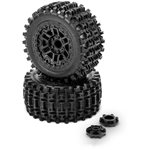 1/10 Magma Pre-Mounted Stadium Truck Tires, Platinum Compound (2