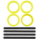 Rc10 Ft Adjustable Wheel Rims, Fluorescent Yellow