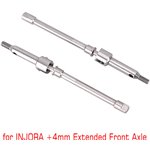 Injora Steel Dogbone Shafts for  SCX24 Axles