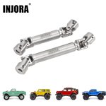 Injora Stainless Steel Drive Shafts with D Shaped Hole for SCX24 C10 JL