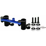 Hot Racing Aluminum Steering Bellcrank, 1/10 Traxxas Mini Maxx, Blue