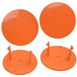 DE Racing Gambler Snap-In Mud Plugs (Orange)