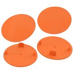 DE Racing Snap-In Mud Plugs For Speedway Wheels (Orange)