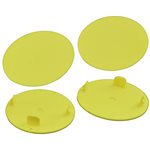 DE Racing Snap-In Mud Plugs For Speedway Wheels (Yellow)