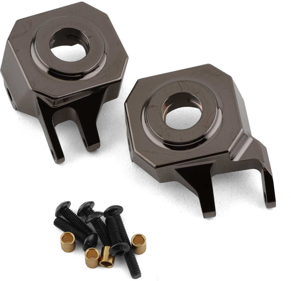 SSD RC VS4-10 Straight Axle Brass Knuckles (Gunmetal) (2) (142g)