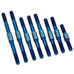 J Concepts Rc10 Worlds Fin Titanium Turnbuckle Set, Burnt Blue, 8Pc.