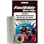 Fast Eddy Tamiya 1060 Metal Shielded Replacement 6X10x3 10 Units