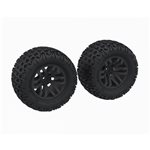 dBoots 'FORTRESS MT' Tire Set Glued, Black (2)