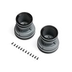 MT Wheel, Black Beadlock, Light Grey (2): Mini LMT