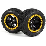 Slyder St Wheels/Tires Assembled (Black/Yellow)