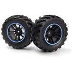 Spryte Wheels/Tires Assembled (Black/Blue)