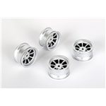 8 Spoke Wheel +4Mm (Silver), For Lmx
