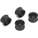 8 Spoke Wheel +4Mm (Black), For Lmx