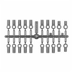 RC10 4WD Ball Cups, For 3.5mm Turnbuckles