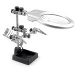 Helping Hands Magnifier With Soldering Iron Holder & Led