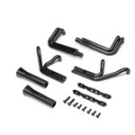 Header Set, Matte Black: 22S Sprint