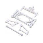 Front Wing Mount Set, White: 22S Sprint