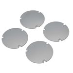 Losi Wheel Cover Set, Silver: 22S Sprint