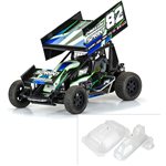 1/10 Sprint Car Light Weight Clear Body Panel Kit: Losi Sprint C