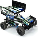 1/10 Light Weight Clear Wing Set: Losi 22S Sprint Car