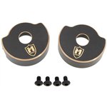 Meus Racing H10 Brass Rear Axle Portal Cover Counterweight for 1/10 Vanquish