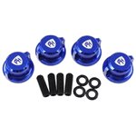 Power Hobby Aluminum Body Mount Thumb Screws Nuts, Blue, For Traxxas Slash
