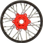 Proline 1/4 Pro-Spec Aluminum V2 Bead Front Wheel Black/Red (1): Promoto