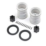 2.6" Wheel with Beadlock Ring, Black (2): LMT 2.0