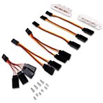 E-Flite Hands-Free Mounts with Servo Extensions: Habu 80