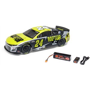 Losi 1/12 NASCAR RC Racecar William Byron No. 24 Raptor 2025 Chevrolet Camaro ZL1 2S AWD RTR Brushed On-Road (Battery & Charger Included)