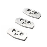 Team Losi Racing Skid Plate Set, Adj Chassis, Aluminum: 8XT
