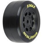 1/12 Goodyear Eagle Truck/Retro Tire F/R MTD Blk Wheels (4): NAS