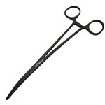 8" Locking Pliers (Hemostat), Curved, Stainless Steel (Black Fin