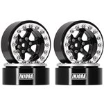Injora 1.3 -5.25mm Offset Aluminium Beadlock Wheels for 1/24 1/18 RC Cr