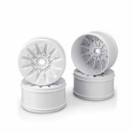 J Concepts 1/8 Pioneer 4.0" Truck Wheel, White (4)