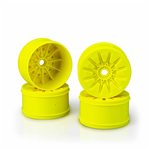 J Concepts 1/8 Pioneer 4.0" Truck Wheel, Yellow (4)