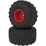 dBoots Chevron MT Tire Set, Glued, Red
