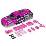 GORGON Painted Decaled Trimmed Body Set Pink/Black