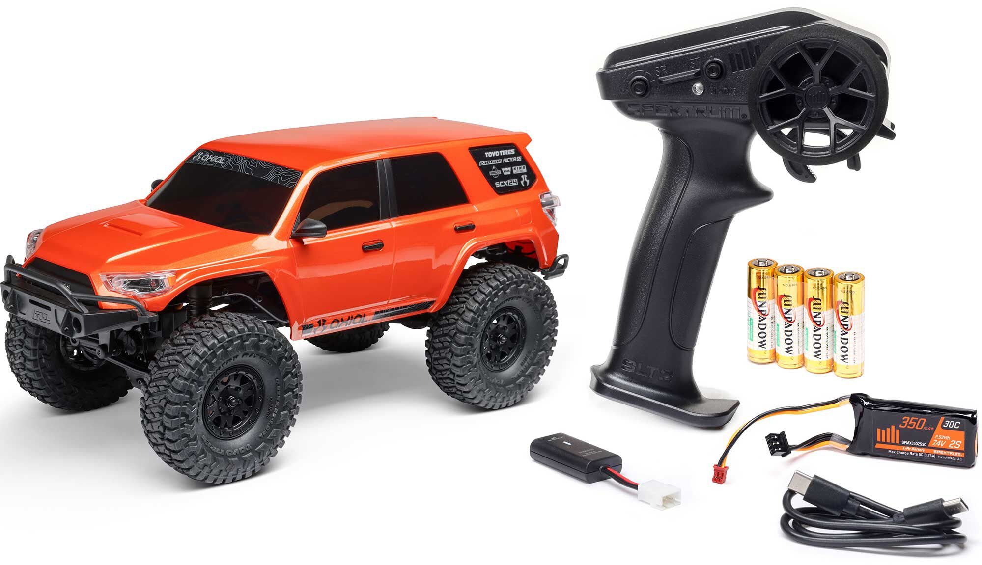 Axial 1/24 SCX24 Toyota 4Runner 4X4 RTR Brushed Rock Crawler (Battery
