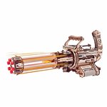 ROKR Rotating Barrel Machine Gun Toy 3D Wooden Puzzle
