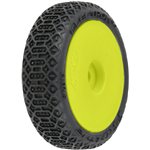 Proline 1/24 Electron 2.0 Buggy F/R Tires Mounted 7mm Yellow (4): Micro-