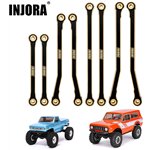Injora Black Brass High Clearance Chassis Links for 1/18 Redcat Ascent-