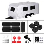 Injora Travel Camper Trailer with Hitch For 1/18 RC Crawler TRX4M