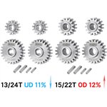 Injora Stainless Steel Portal Gears Set for 1/18 Redcat Ascent-18
