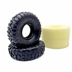 Reefs RC 1/10 SCRUB 1.9" Rock Crawler Tires & Inserts, XP Compound
