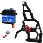 Injora Tow Truck Crane Kit & INJS2065-360 Winch Servo for 1/18 TRX4