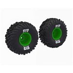 dBoots Cut Chevron MT Tire Set Glued - Green