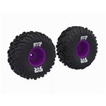 dBoots Cut Chevron MT Tire Set Glued - Purple