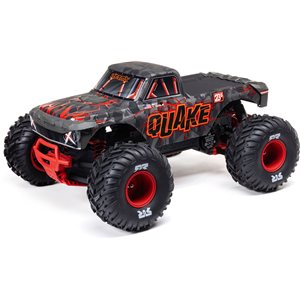 ARRMA 1/10 QUAKE 223S 2WD RTR Brushless Monster Truck, Red
